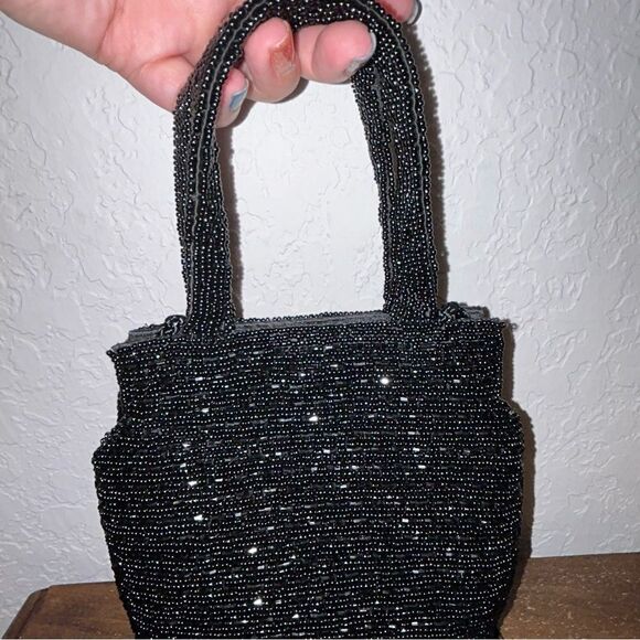 Fully Glass Beaded Embellished Bag - Picture 3 of 5